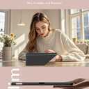 INFILAND Case for iPad 10.2 Inch 9th/8th/7th Generation, Slim Foldable Book-Style Cover with Horizontal and Vertical Stand, Protective Case for iPad 10.2 (2021/2020/2019) (Rose Gold)