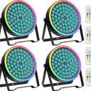 Sklydron DJ Par Lights 4Pack 90W 60LEDs RGB Halo Strip