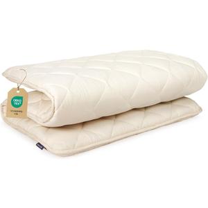 Aircliff Japanese Floor Futon Mattress, Roll Up Tatami Mat, Sleeping Pad, Shikibuton, CertiPUR-US Certified Foam Floor Bed Mattress for Sleeping, Dormitory, Guest Bed, Designed in Japan(White, Full)