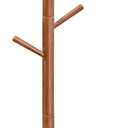 VASAGLE Solid Wood Coat Rack, Free Standing Tree-Shaped Coat Rack with 8 Hooks, 3 Height Options, for Clothes, Hats, Bags, Living Room, Bedroom, Home Office, Caramel Brown URCR01WN