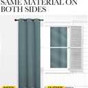 NICETOWN Modern Blackout Curtains Noise Reducing, Thermal Insulated and Privacy Room Darkening Drape Panels for Boy's Guest Room Door Window (Greyish Blue, 2 Panels, W34 x L84 -Inch)