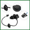 Motoforti Fuel Filler Door Lock Actuator Fit for Volkswagen Jetta - Pack of 1 Black Long-lasting