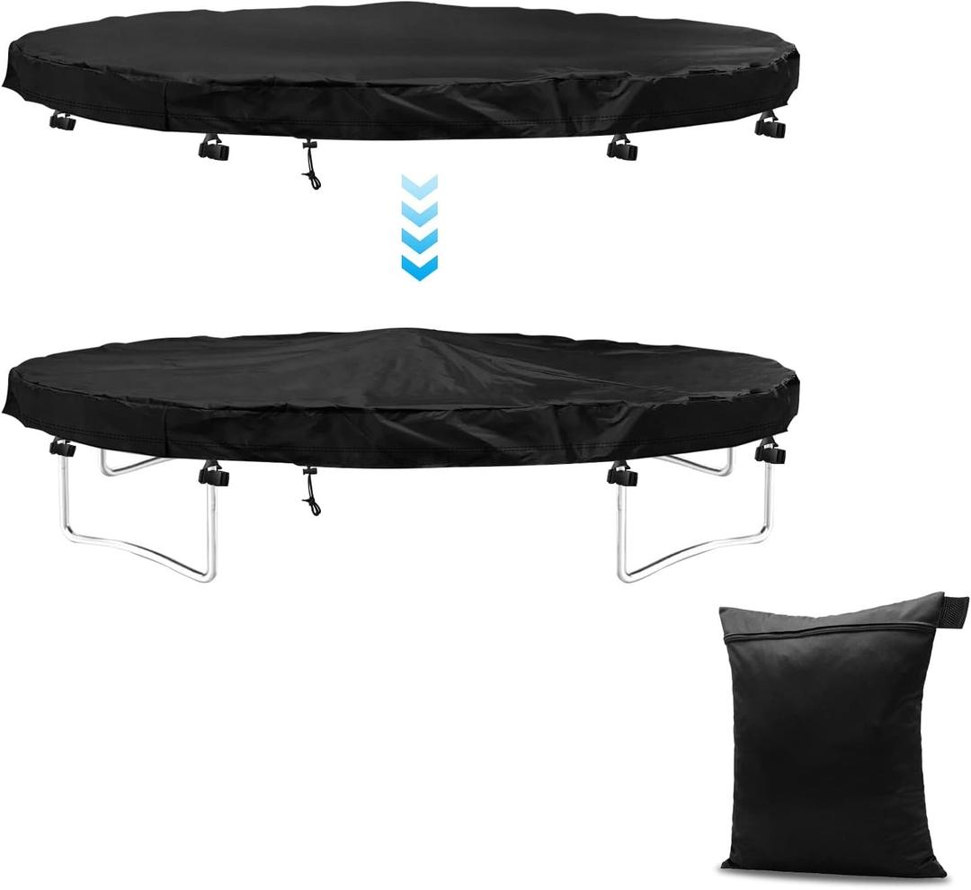 Gpaentsn 14 FT Trampoline Cover for Winter, Trampoline Waterproof Dust-Proof Anti-UV Protective Snow Winter Cover