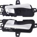 Interior Door Handle Silver Left and Right Compatible with Hyundai Sonata 2011-2015 Front Or Rear