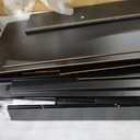 Hall Tree with Storage, Coat Rack with Shoe Storage, 6-in-1 Farmhouse Hall Tree with 7 Hooks, Shoe Rack with Coat Rack for Entryway, Hallway, 70.9 Inch, Black