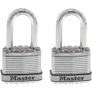 Master Lock M1XTLF Magnum Heavy Duty Padlock with Key, 2 Pack Keyed-Alike