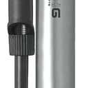 Topeak Road Morph Bike Pump  Portable Mini Floor Pump with Gauge, Fits Presta, Schrader & Dunlop Valves, 140 PSI Max, Aluminum Barrel, Fold-Out Foot Pad, Flexible Hose & Mount Bracket, Lightweight (black, silver)