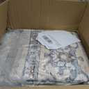 LOONGRUG 12x15 Area Rug Large Vintage Boho Living Room Rug Ivory Gray
