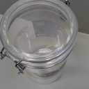 Oggi Large Clear Canister with Clamp Lid, 72 oz - Large Airtight Food Storage Container, for Kitchen & Pantry Storage of Bulk, Dry Foods, Pasta, Flour, Sugar, Coffee, Rice, Tea, Spices & Herbs (72-Fluid Ounce)