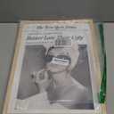 iHery Natural OAK Wood Audrey Hepburn Newspaper Trendy Framed Wall Art, 12x16 in Vintage Headline Canvas Bedroom Wall Decor, Better Late Than Ugly,Bathroom Artwork Apartment Girly Dorm Room 1Pack