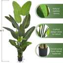 8ft Artificial Bird of Paradise Plant, Floor Tree with 24 Leaves