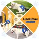 LIANZIMAU Dog Sling for Large Dogs Adjustable Hind Leg Support Lift Harness Senior Canine Mobility Aid Carrier for Back Legs Walking Rehabilitation