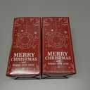 2 x Funny Christmas Glass Cup for Women, 16 oz Glass Cup with Lid and Straw, Coffee Drinking Glass Tumbler Party Supplies, Singer Merch White Elephant Gifts Stocking Stuffers for Girls Sister Daughter