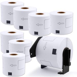 DK-1202 Labels Compatible Brother Die-Cut Shipping Label 62mm x 100mm(2-3/7 x 4 Inches) With One Refillable Cartridge for Brother QL 700 720NW 570 500 Printer and more (300 labels Per Roll, 8 Rolls )