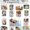 Mother s Day Gifts for Women,Grandma Gifts for Grandmother Present from Granddaughter and Grandson, Clips and Twine for Photo Hanging, Grandkids Photo Frame for Living Room Bedroom