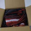 Denylo pro 12 Pcs Football Water Bottle with Football Drawstring Bag Set Plastic Brown Water Bottles for Rugby Player Sport Gym Party Favor