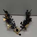 Formery Butterfly Elf Crown Gold Rhinestone Leaf Fairy Headpiece Halloween Gothic Elven Headband Hair Accessory for Women