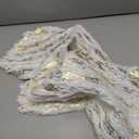 Lewondr Christmas Tree Skirt 48 Inch, Glittering Gold Stamping Pattern Tree Skirt for Holiday Party Xmas Tree Decoration Double Layers Ultra-Soft Plush Xmas Tree Mat Tree Base Cover, Gold