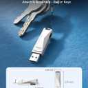 ABLAZE 64GB USB C Flash Drive, Dual USB 3.0+Type C Flash Drive Compatible with iPhone 16/15,Android Smartphone,Computer,Tablet Mac Laptop (Sliver)