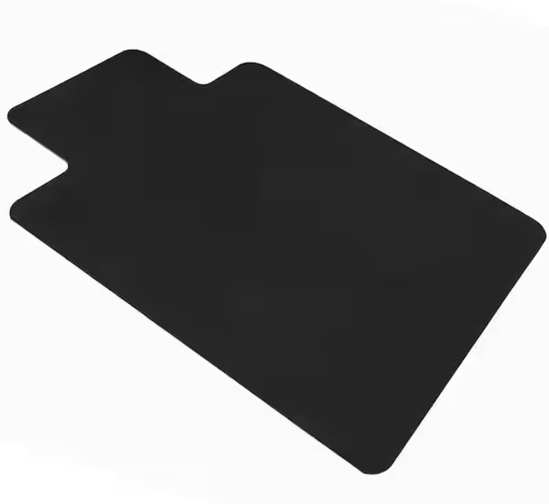 Dimex Office Chair Mat for Low Pile Carpet with Lip, 36" x 48",  Black