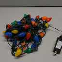 C7 Bulbs Classic Christmas Lights - 50 LED 31ft Strawberry String Light - Extendable 8 Modes Funtion with Timer Fairy Lighting for Outdoor, Indoor, Party, Home, Tree Decorations (Multicolor)