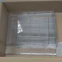 VEVOR Pastry Display Case, 4mm Detachable Tray, Transparent Sturdy Versatile Bakery Display Case with Side Edge Fixing Structure, Bakery Display Case with Magnetic Rear Door, Fit for Shops & Stores