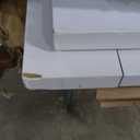 SMARTSTANDARD Bifold Door, for 60"x 80" Opening,Tempered Frosted Glass Closet Folding Barn Door with Hardware Kit, Water-Proof PVC Surface,Easy Install,White