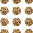 Hahiyo 70mm Diameter Wicker Rattan Balls Well Constructed Remained Tight Gorgeous Color Tone Fill Space Add Visual Interest Gold 12 PCS for Vase Bowl Filling Christmas Tree, 70mm-Gold-12Pieces