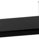 Clear Acrylic Business Card Holder Stand Desktop Name Card Organizer with Black Base Transparent Display Stand for Office Trade Shows Reception Areas