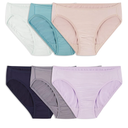 Fruit of the Loom Women's Breathable Underwear, Moisture Wicking Keeps You Cool & Comfortable, Size 6