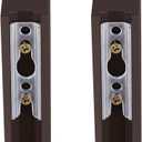 Briwooody 2 Pack Wooden Curtain Rod Brackets Curtain Rod Holder Wood Brackets Classics 3 1/2" Return Bracket for 2" Pole (Brown)