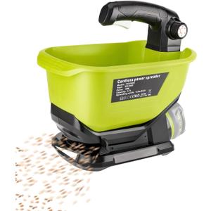 Salt Spreader for Ryobi 18v Battery, Handheld Fertilizer Spreader for Lawns Year-Round, Grass Seeds, Fertilizer, Rock Salt and Ice Melt(Battery Not Included)