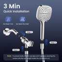Filtered Shower Head with Handheld, High Pressure 7 Spray Showerhead with Filters, Detachable Shower Heads, Water Softener Filters for Hard Water - Remove Chlorine