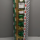 LaRibbons Christmas Wrapping Paper Set, Classic Santa & Stripe Design with Gift Bow & Ribbons & Tags, Perfect for Holiday, Party, Xmas Celebration,30 Inch X 10 Feet (4Rolls, 100 sq.ft.ttl.)