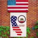 2 x California Flag-Californians and Proud Double Sided Garden Flag,12x18 Inches,Suitable for Lawn,Party,All Seasons-Decorative Banner,Flag Holder Not Included (blue&red&white)