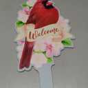 Spoontiques Yard Signs Cardinal Garden Sign - Garden Decor - Decorative Sign for Lawn and Yard - Multicolored