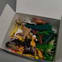 Animals Figure,54 Piece Mini Jungle Toys Set,ValeforToy Realistic Wild Vinyl Plastic Animal Learning Party Favors for Boys Girls Kids Toddlers Forest Small Playset Cupcake Topper