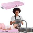 Kids, Toddlers, Waterproof Shampoo Mat with Phone Holder and Entertainment Bar, Shampoo Mat Over The Sink, Tears-Free for Kids, Foldable and Portable Shampoo Bowl