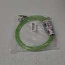 jenico Dog Tie Out Cable, 10/15/20/30/40/50/70/100/150FT Runner Cable with Swivel Hook and Shock Spring, Dog Leash Run Tether for Yard Outdoor and Camping,for Small to Medium Pets Up to 500 LBS (Green)