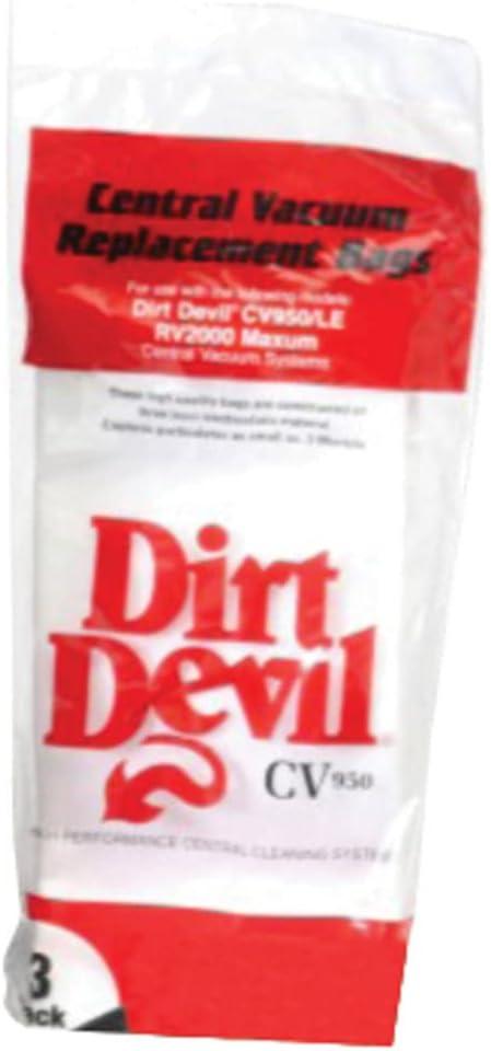 H-P Products Dirt Devil CV1500 Vacuum Filter Bag, (Pack of 3) Part # 9597