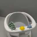 Baby Bath Seat for Babies 6 Months & Up - Bathtub Seats for Babies Sitting Up with Rinse Cup, Non-Slip, Comfortable, Infant Bath Essentials, Gray (Grey)