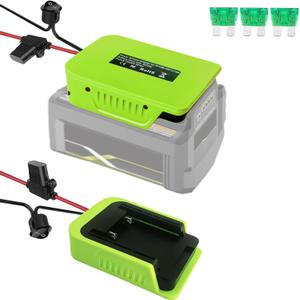 for Ryobi 40V Battery Adapter,for Power Wheels Adapter,40V Battery Conversion Kit with Switch,30Amp Fuses 14AWG Wire,for Ryobi 40V Battery Power Station,for DIY Toy Batteries
