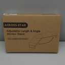 Dual-Monitor Stand for Desk - Large Adjustable Length and Angle Riser for 2 Monitors, Double Computer Desktop Organizer, Shelf for TV, Laptop, Printer