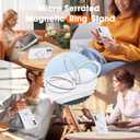 Compatible with iPhone 12 Case & iPhone 12 Pro Case 6.1" with Invisible Ring Stand [Compatible with Mag-Safe] Translucent with Magnetic Kickstand, Translucent