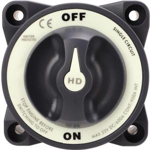 Interruptor 600A Blue Sea Battery Switch,Battery Selector Switch Battery Power Itor S Marine Master Battery Switch 600A 32V Single Circuit On Off Power Kill Switch for Marine Boat RV