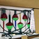 Novelty Lights Traditional Bubble Light Set, 8 Feet 8 Bulbs Red/Blue/Orange/Green Liquid with Multicolor Bases, 5 Watt E12/C7 Bulbs for Indoor Christmas Trees, Nostalgic Holiday Home Decor