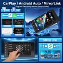 Leadfan Android Car Radio Stereo for Toyota RAV4 2001-2005 Tundra 2003-2006 Corolla 2003-2008 Camry 2002-2006 Wireless CarPlay Android Auto Compatible with JBL, 7 Inch Touch Screen with Bluetooth GPS