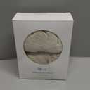 lulumoon Baby Muslin Bassinet Sheets: Cotton Bassinet Sheets Neutral for Boys and Girls - Fitted for Oval Rectangle or Hourglass (White & Cream)