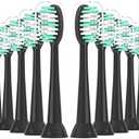 XIAOHEAD Replacement Toothbrush Heads 10 Pack for AquaSonic Black Series and Vibe Series Electric Toothbrush