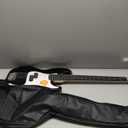 Electric Bass Guitar 4 Strings Full-Size Standard Bass PB-Style Beginner Kit Black for Starter with Gig Bag Guitar Strap and Guitar Cable, MS-FD (Black)